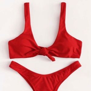Shein Red Bikini Top